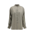 Brunello Cucinelli Bicolor Silk Shirt