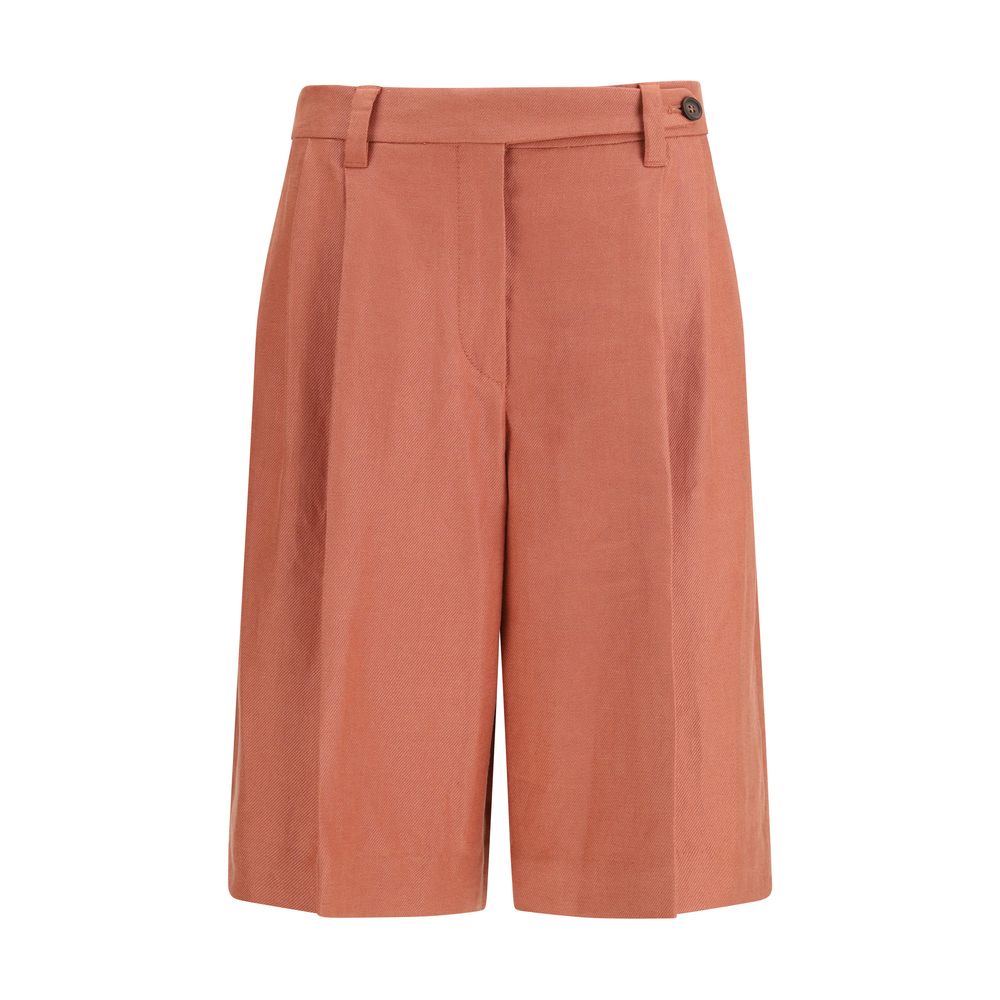 Brunello Cucinelli Multicolor Viscose Bermuda Shorts
