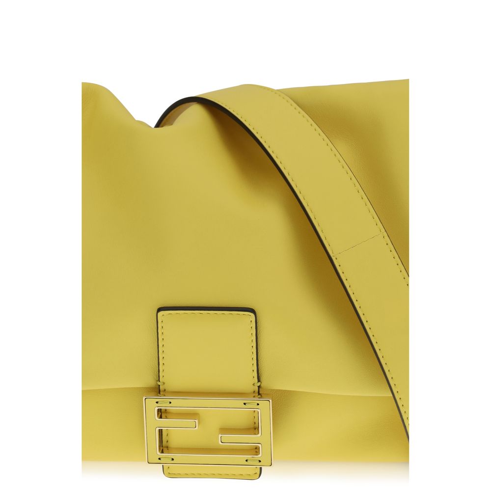 Fendi Bicolor Calf Leather Bos Taurus Shoulder Bag