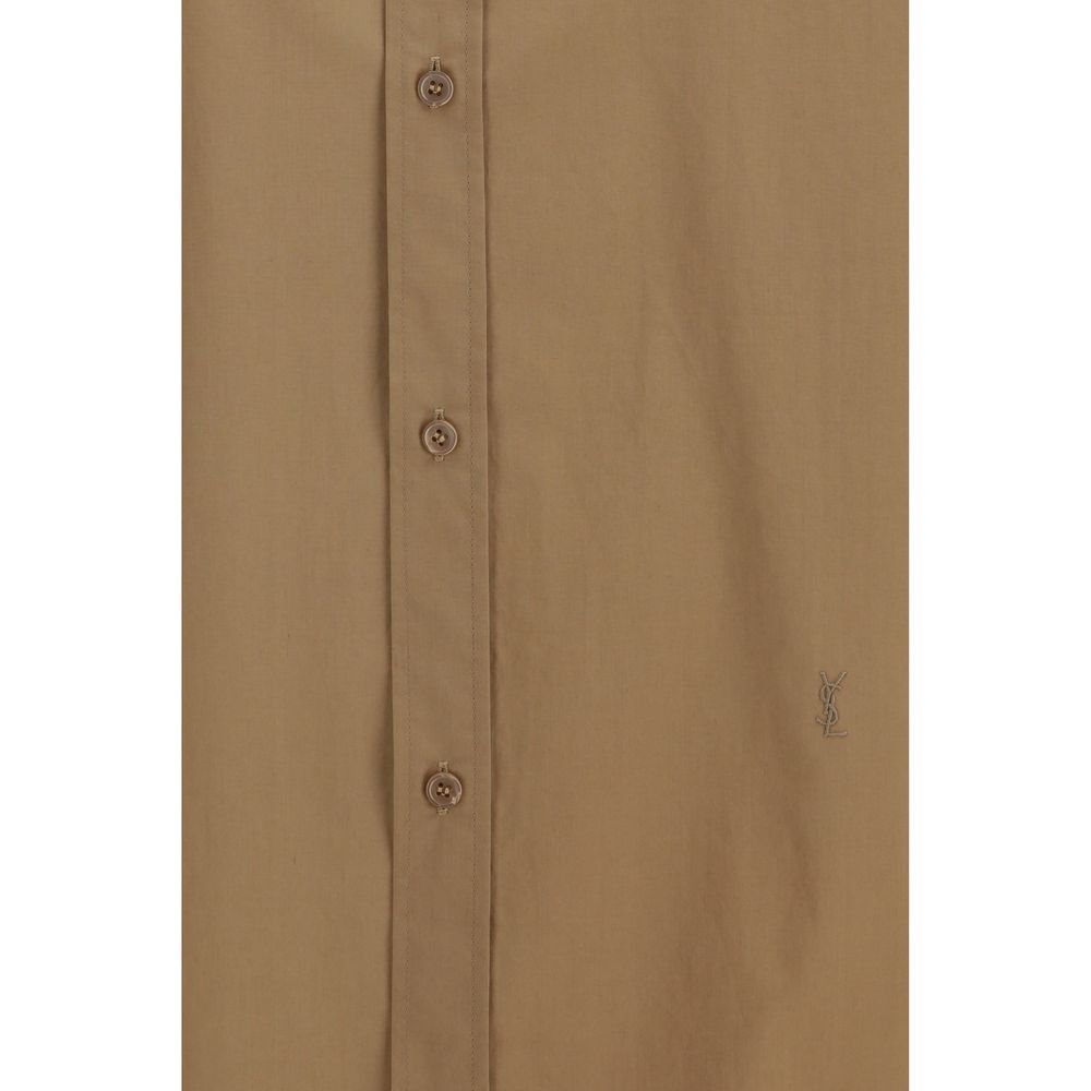 Saint Laurent Beige Cotton Shirt