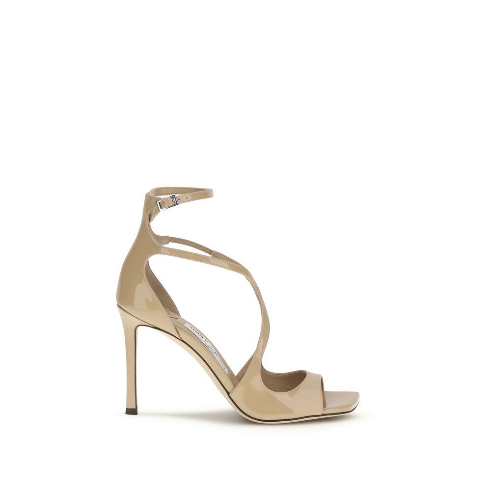 Jimmy Choo Multicolor Calf Leather Bos Taurus Stiletto Heel Sandals