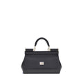 Dolce & Gabbana Black Calf Leather Bos Taurus Shoulder Bag