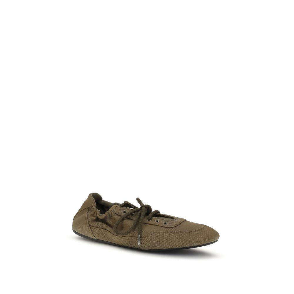 Prada Bicolor Cotton Athletic Sneakers
