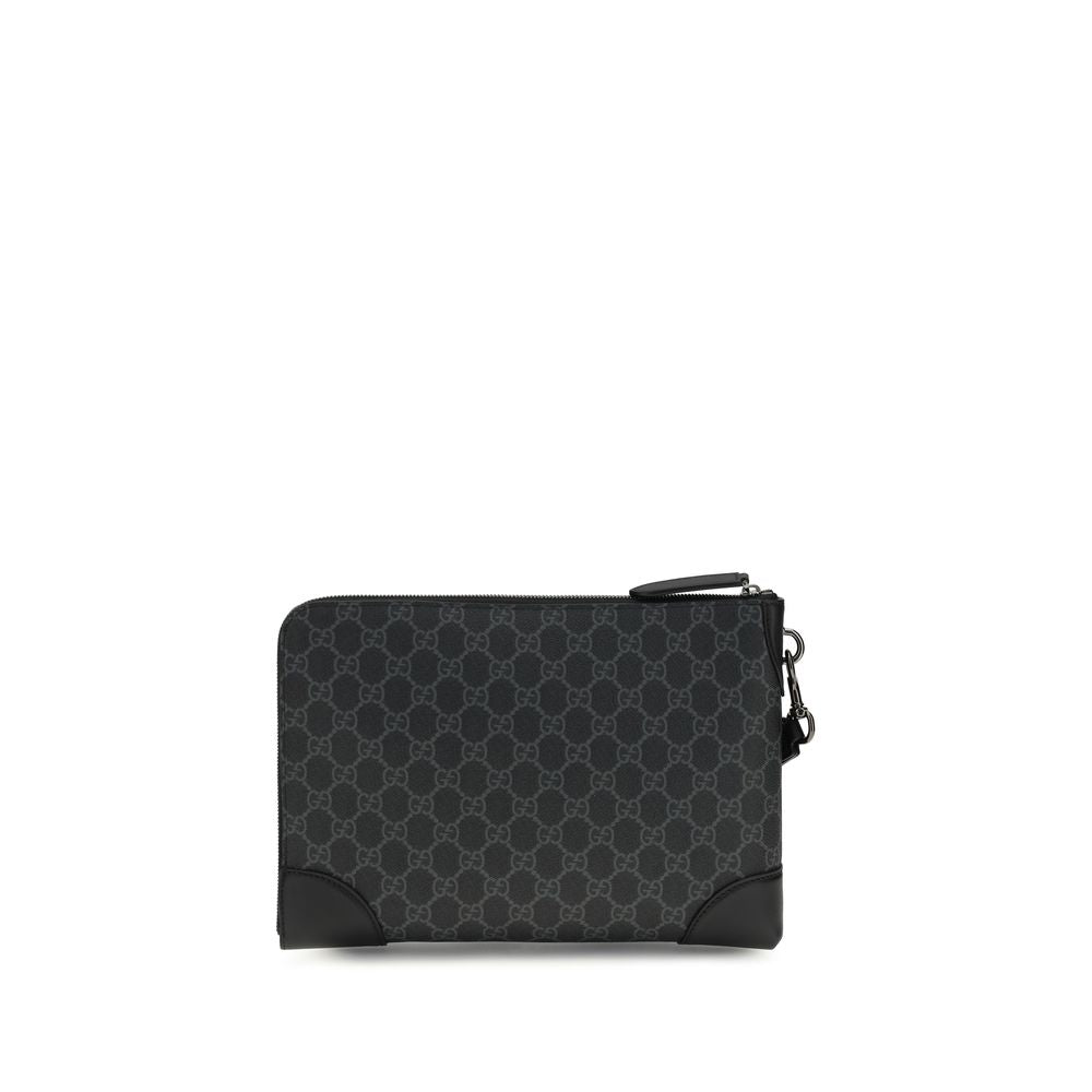 Gucci Black Fabric Handbag