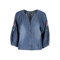 Desigual Blu Lyocell Women's Shirt