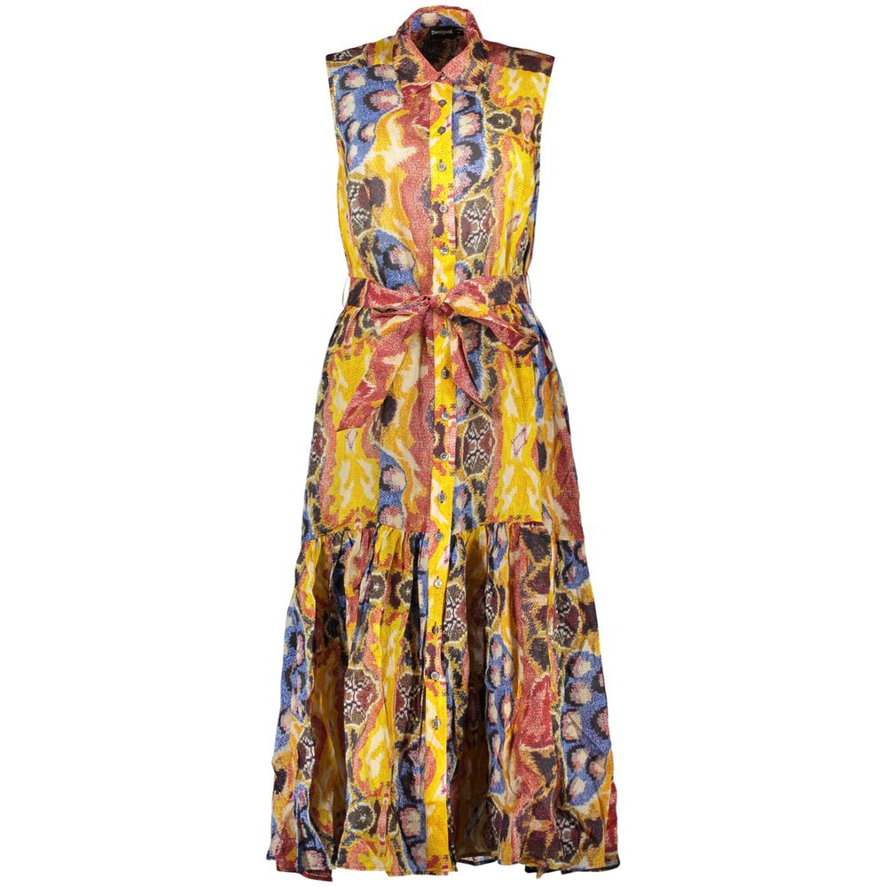 Desigual Giallo Cotton Women Dress