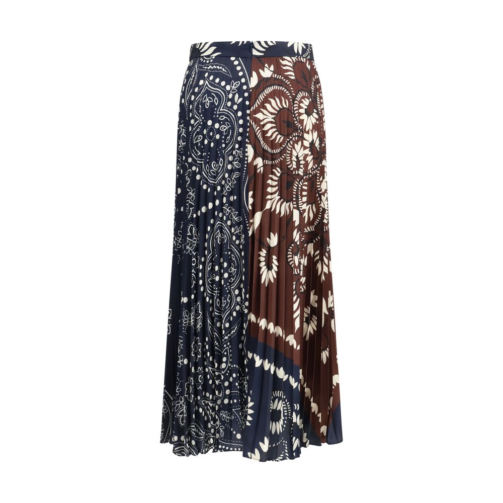 Max Mara Multicolor Polyester Long Skirt