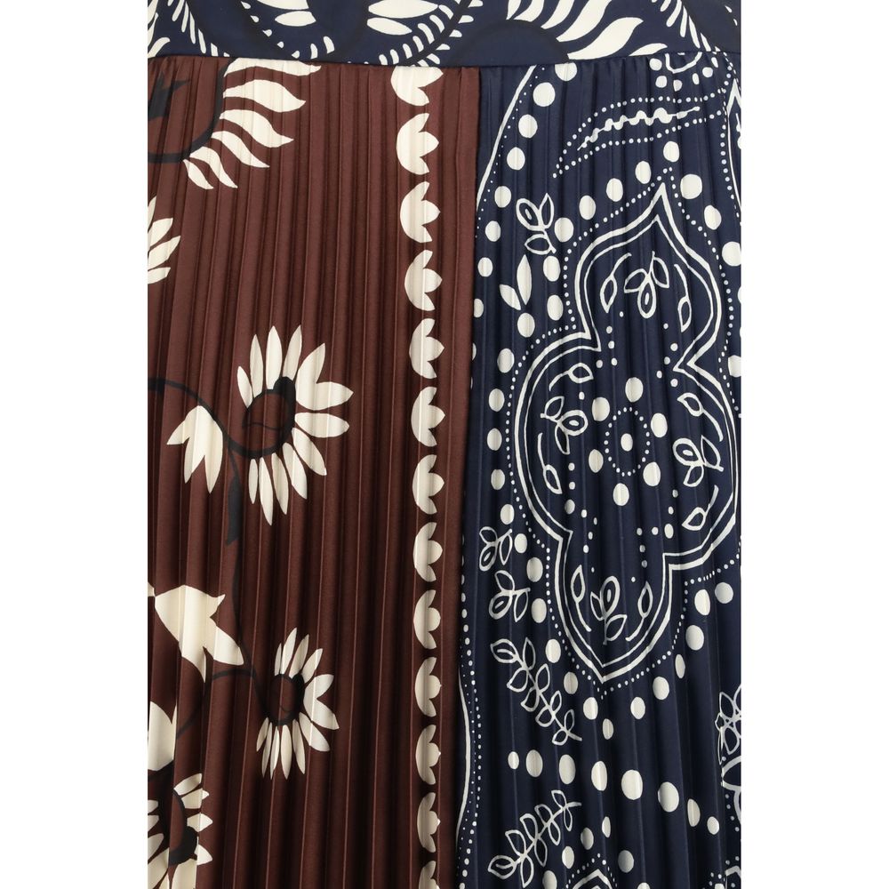 Max Mara Multicolor Polyester Long Skirt