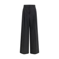 Max Mara Black Polyester Casual Pants