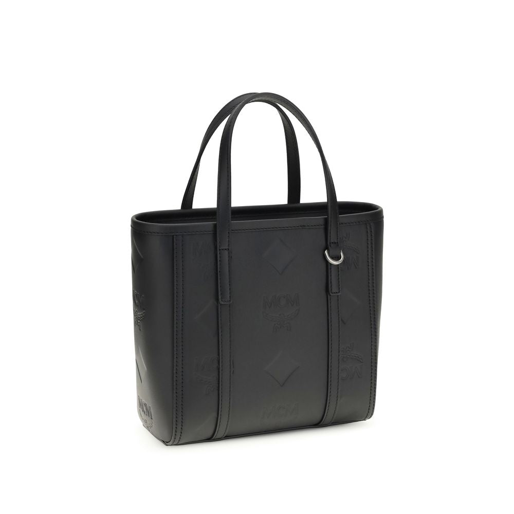 MCM Black Calf Leather Bos Taurus Shoulder Bag