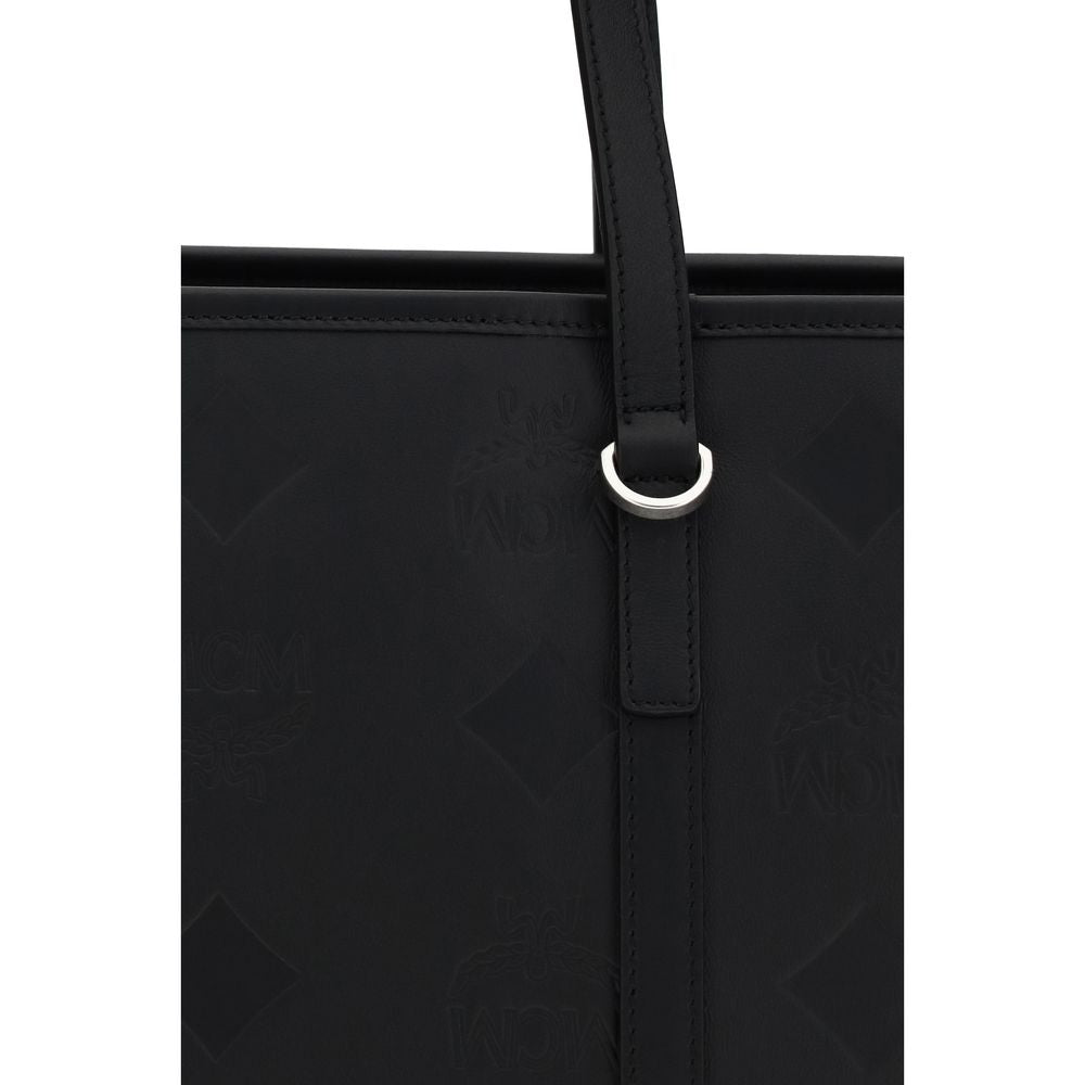 MCM Black Calf Leather Bos Taurus Shoulder Bag