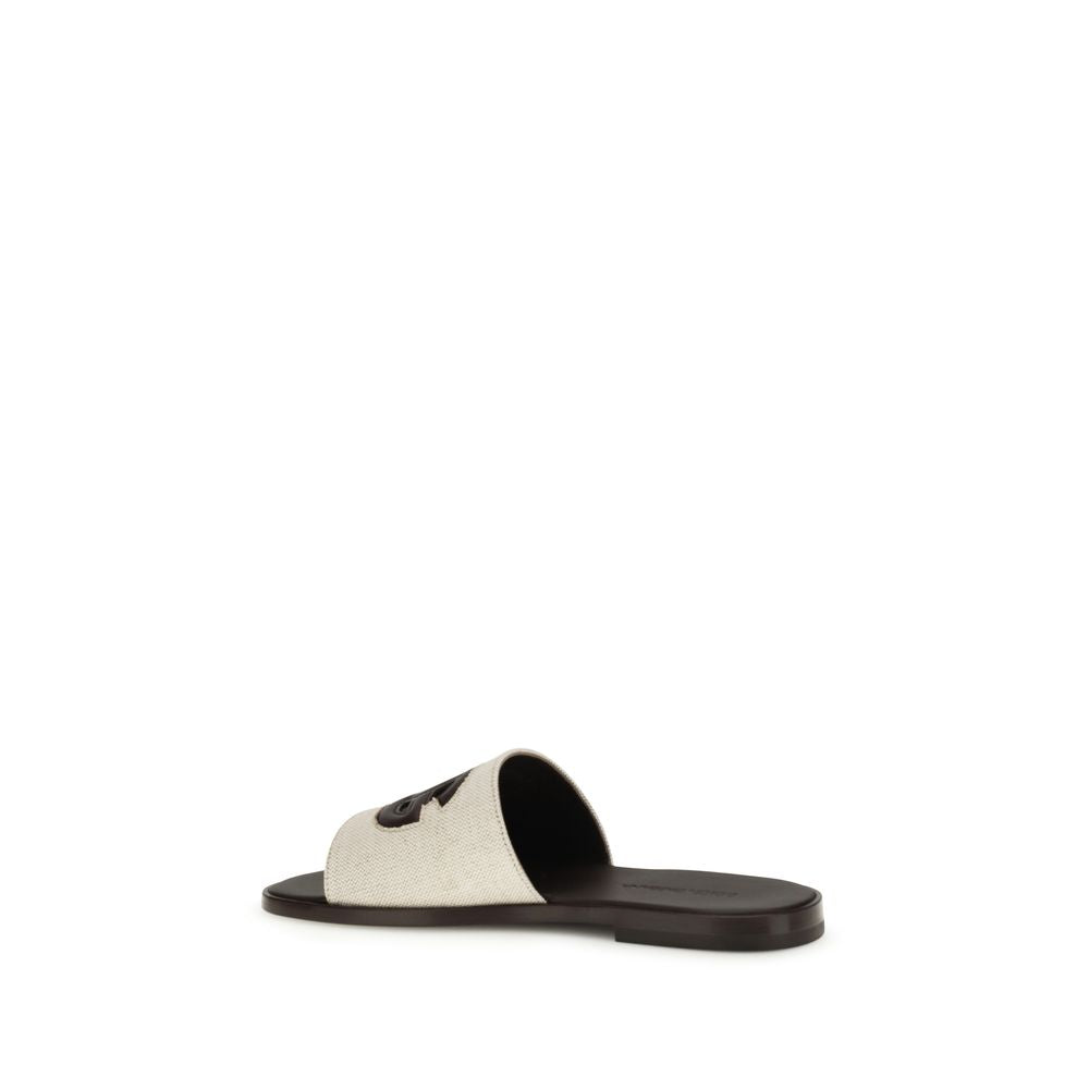 Dolce & Gabbana Beige Canvas Sandals