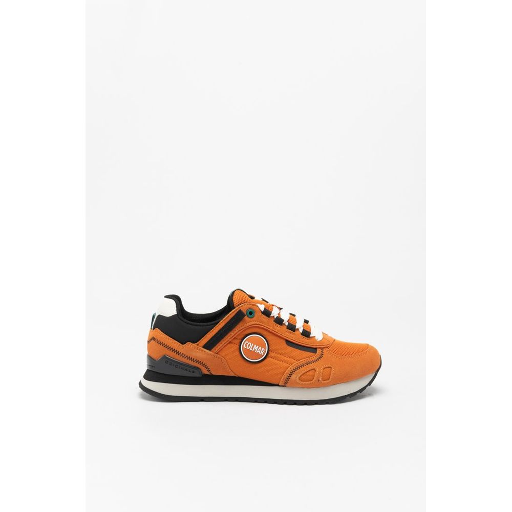 Colmar Orange Leather Athletic Sneakers