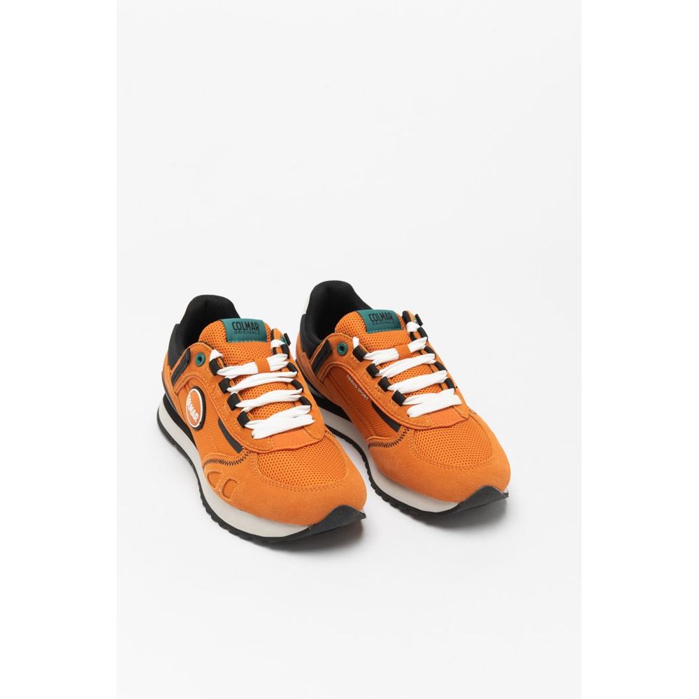 Colmar Orange Leather Athletic Sneakers