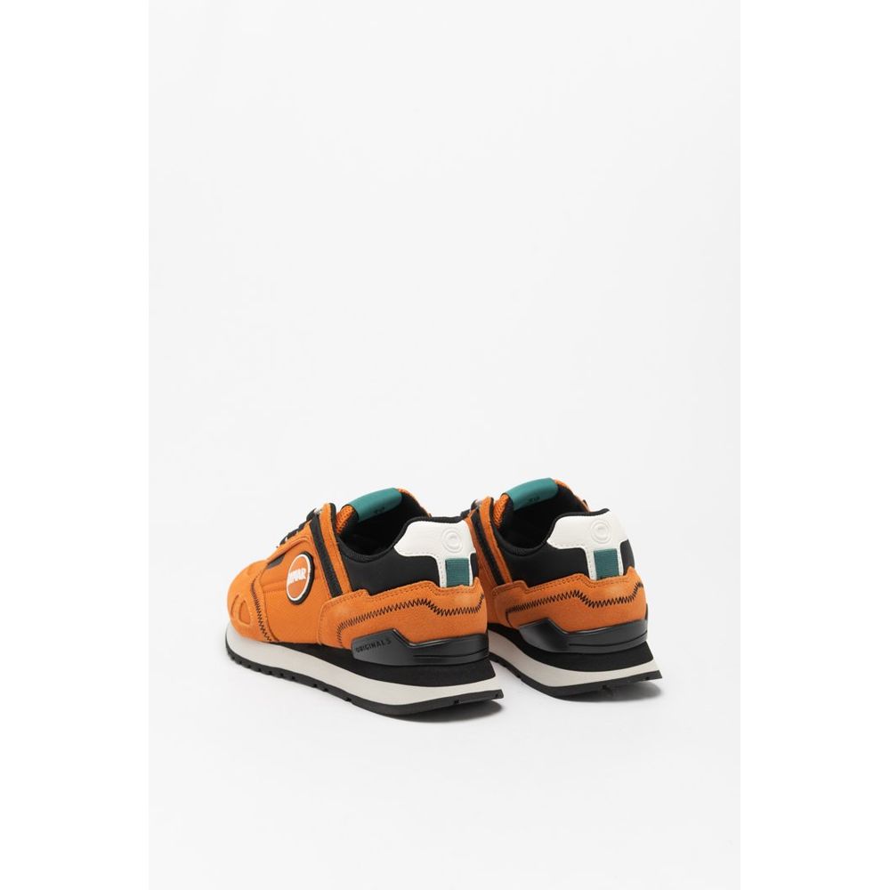 Colmar Orange Leather Athletic Sneakers