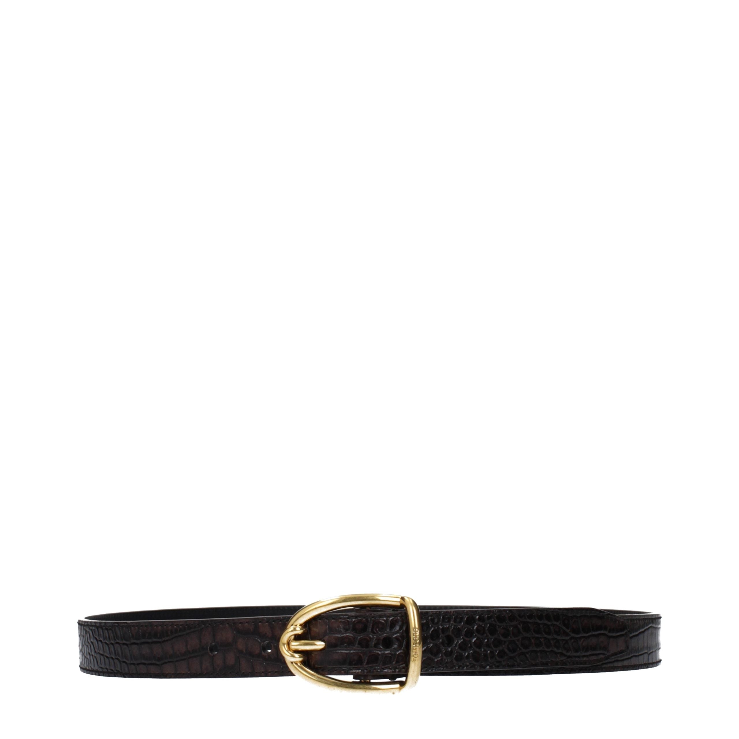 Tom Ford Brown Leather Regular Belt