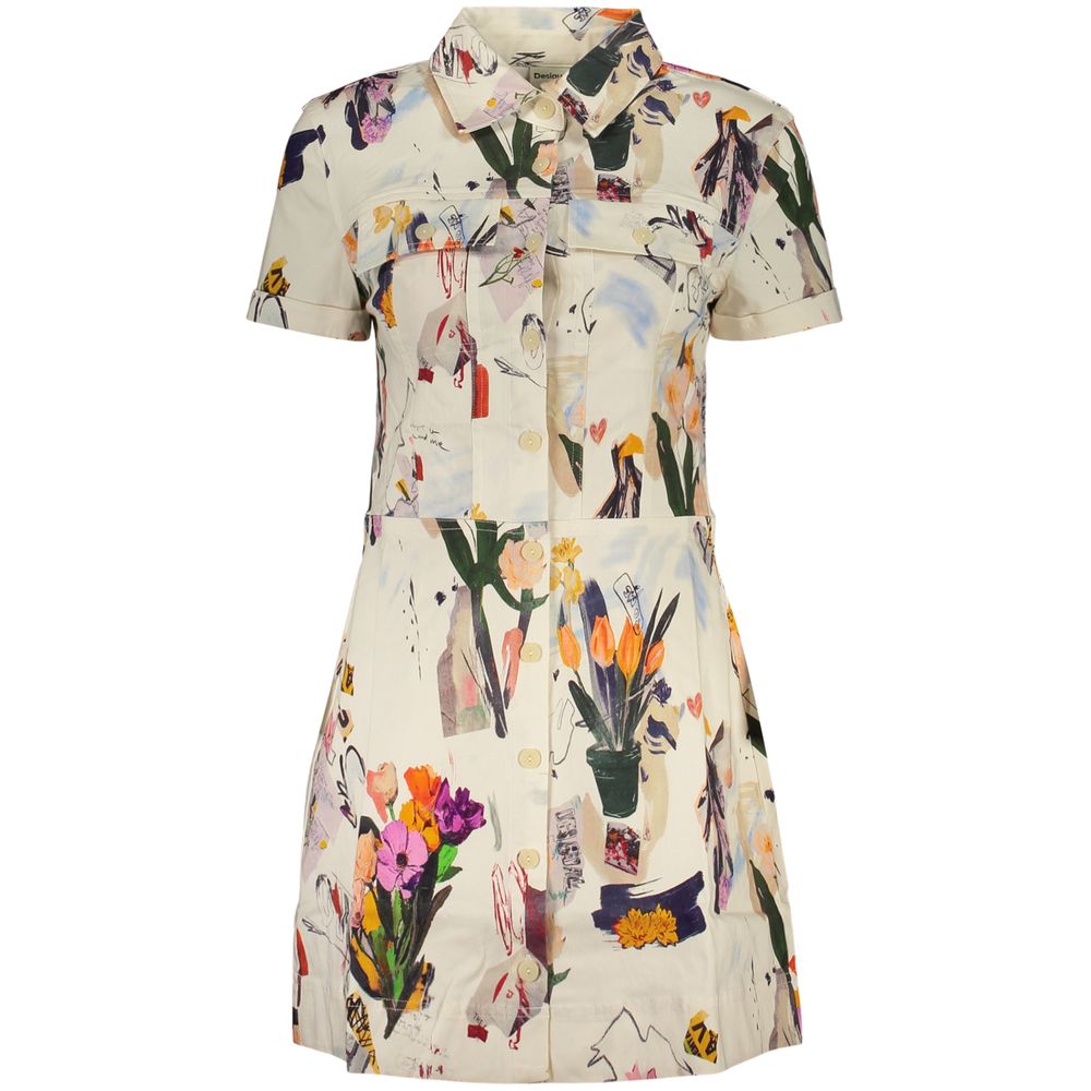 Desigual Bianco Poliammide Women Dress
