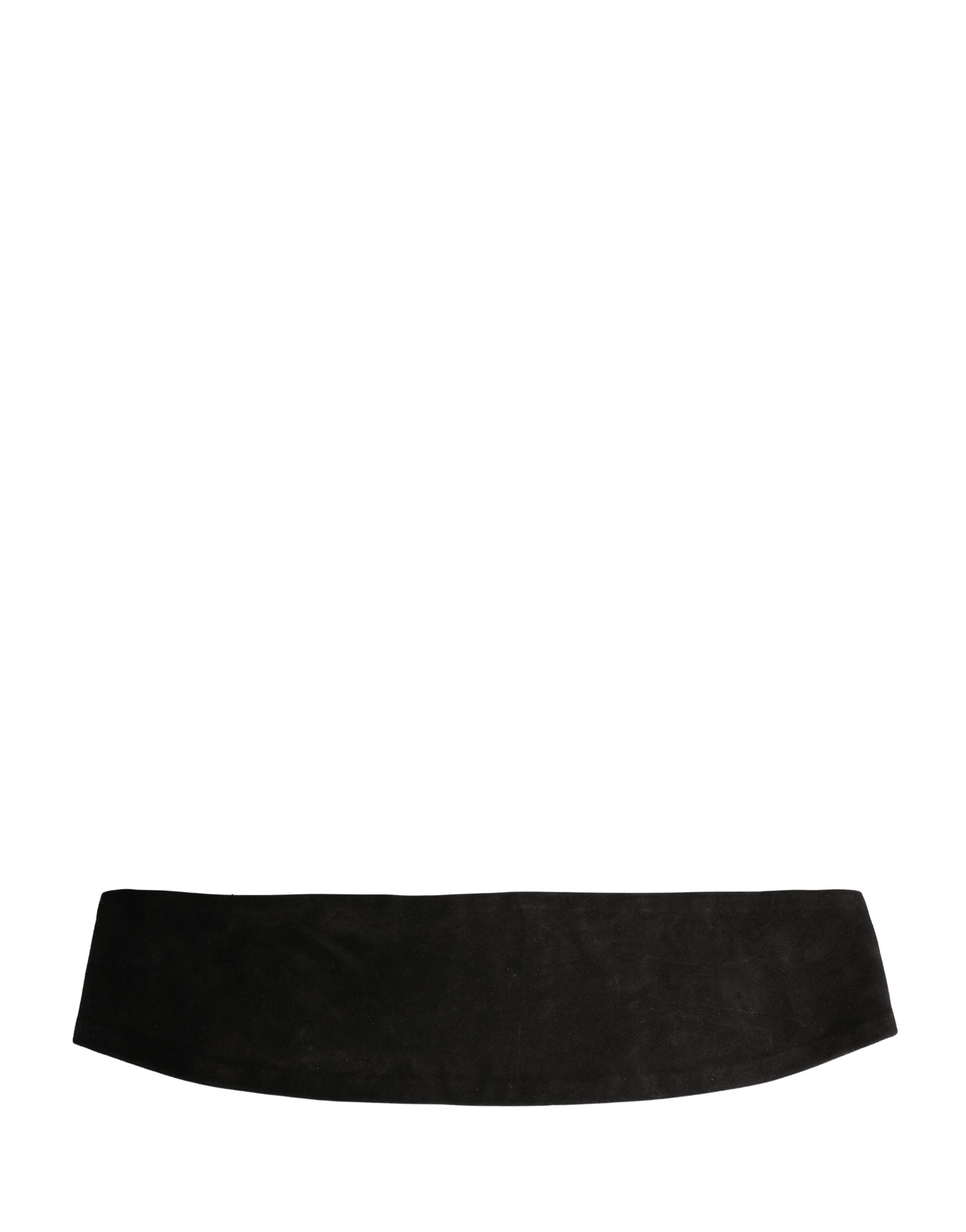 Dolce & Gabbana Black Velvet Wide Belt Waist  Cummerband Men