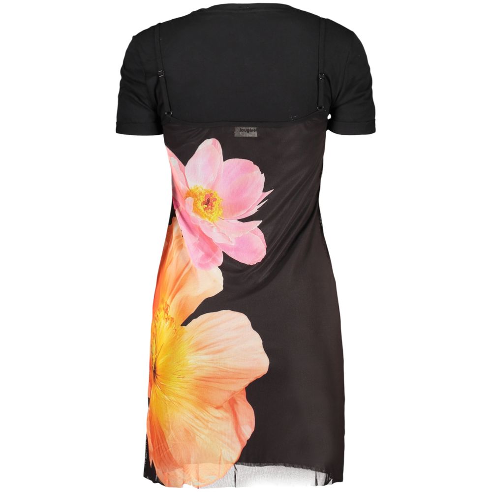 Desigual Black Cotton Casual Dress