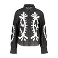 Desigual Black Cotton Pattern Shirt