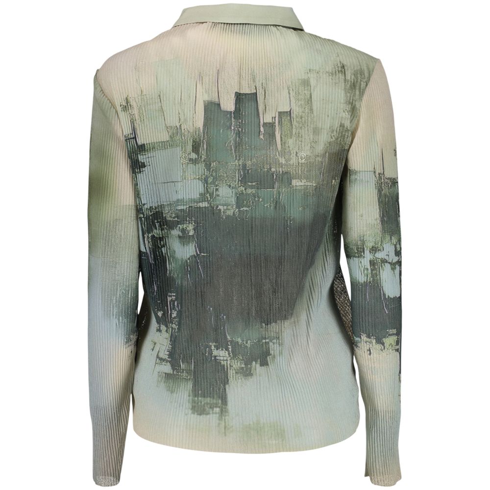 Desigual Green Polyester Pattern Shirt