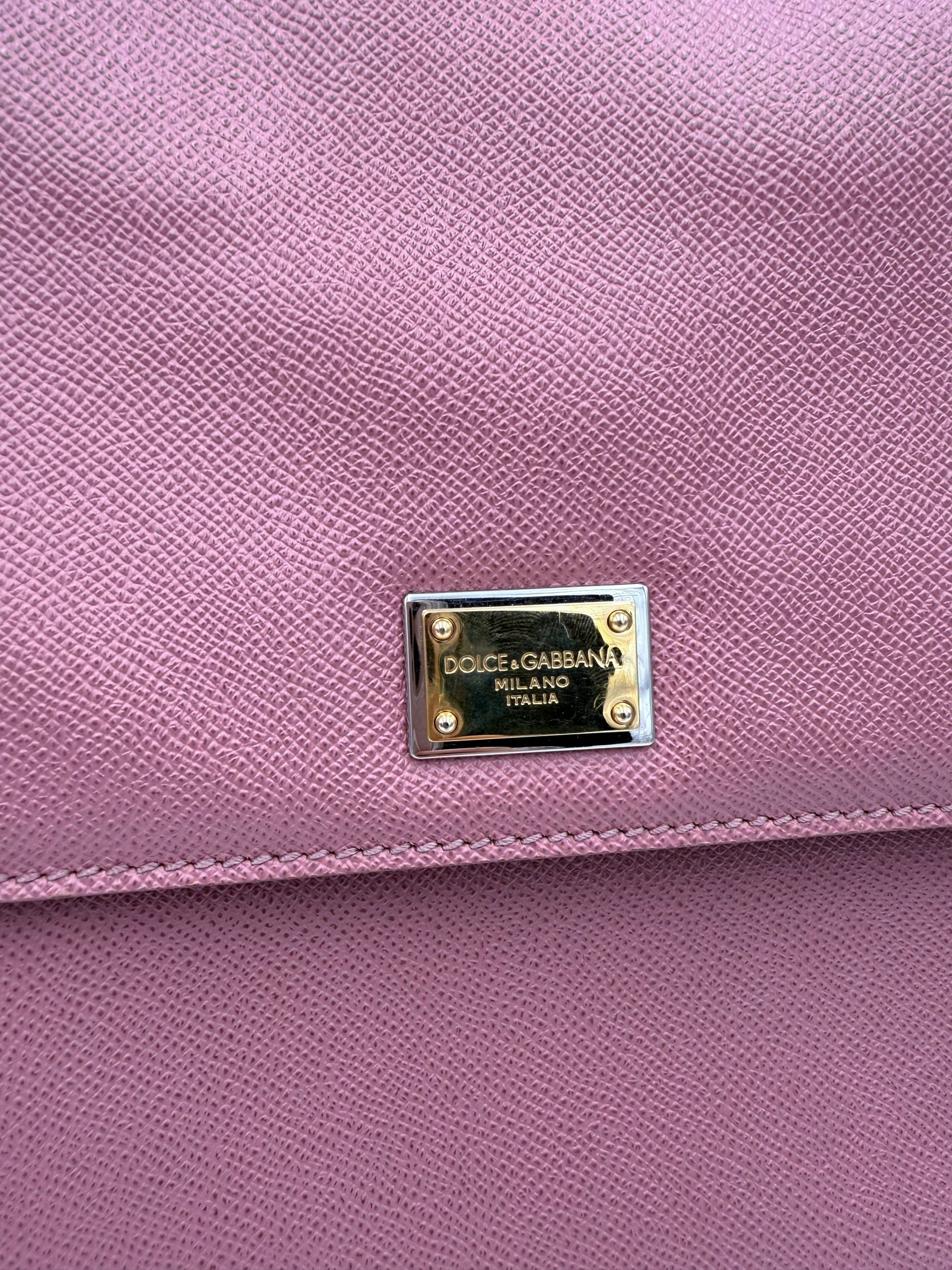 Dolce & Gabbana DOLCE & GABBANA SICILY Pink Large Handbag