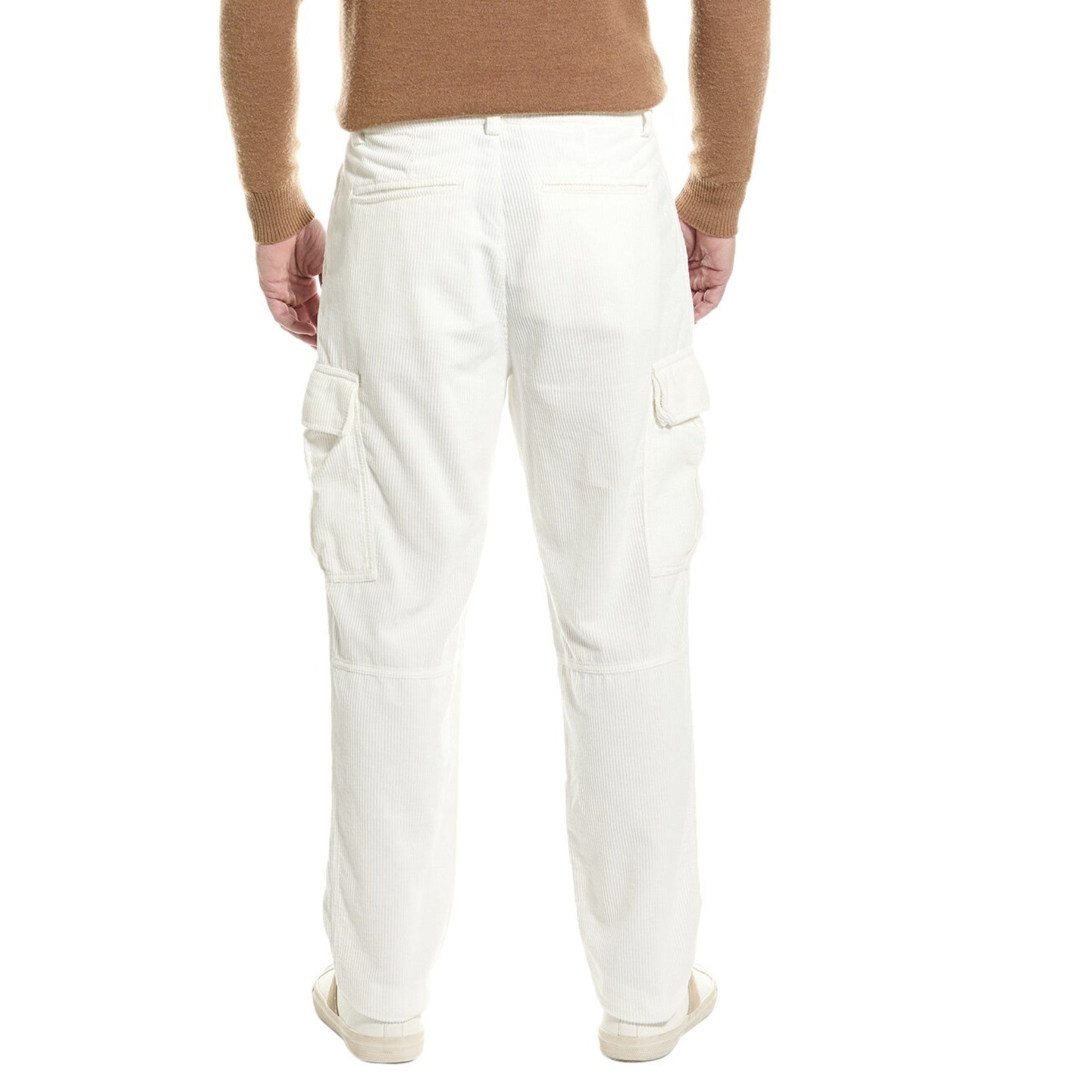 Brunello Cucinelli White Cotton Cargo Pants