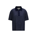 Ami Paris Blue Cotton Polo Shirt