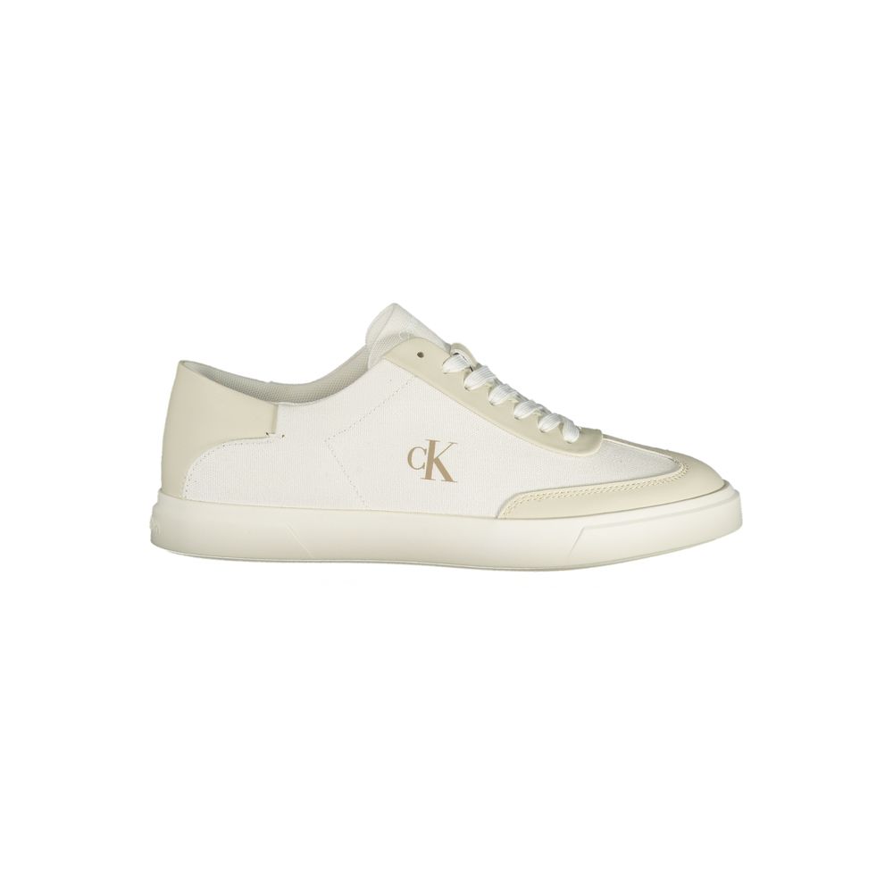 Calvin Klein White Polyester Athletic Sneakers