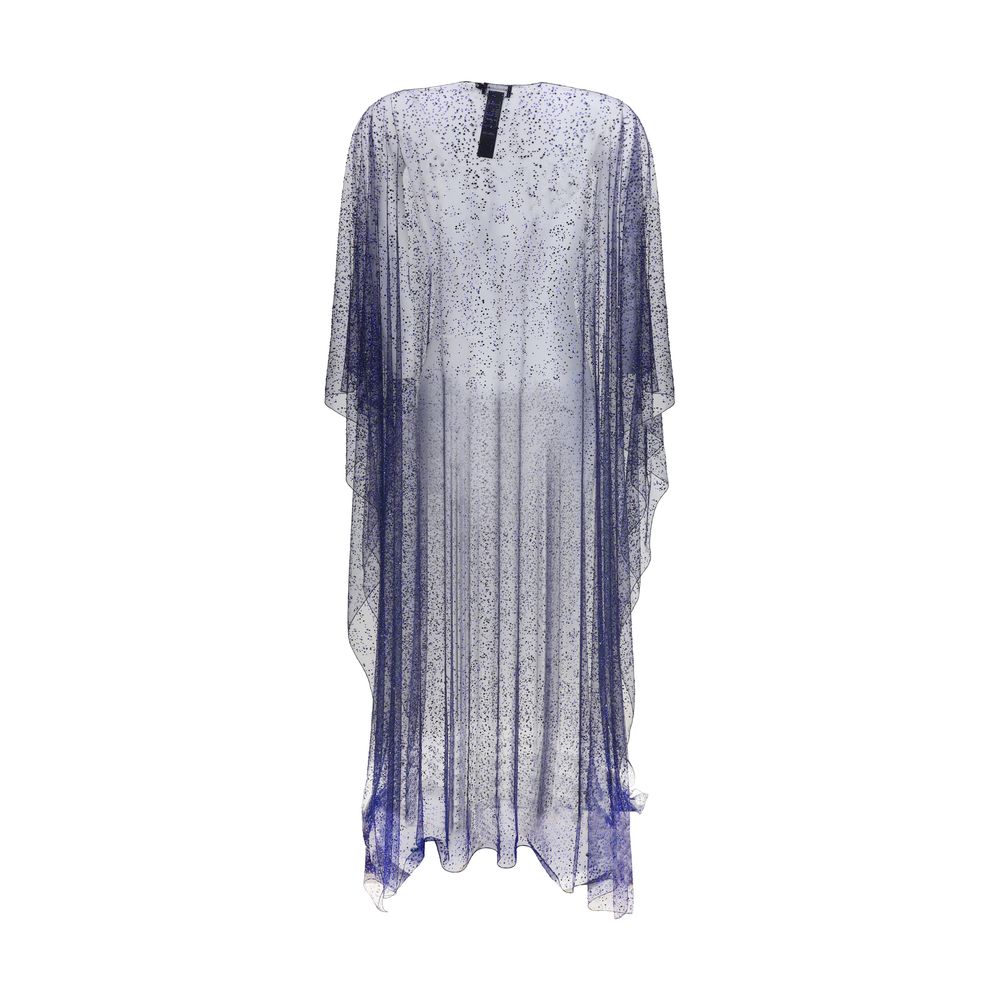 Giorgio Armani Blue Polyamide Coat