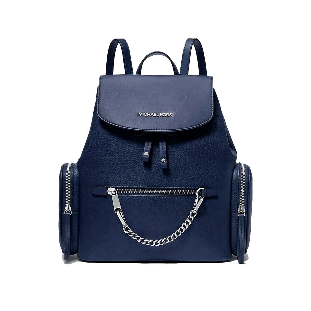 Michael Kors Blue Fur Backpack