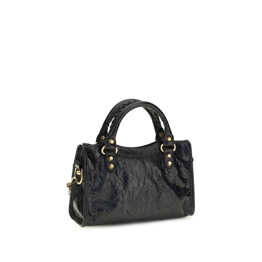 Balenciaga Black Lamb Ovis Aries Aries Shoulder Bag