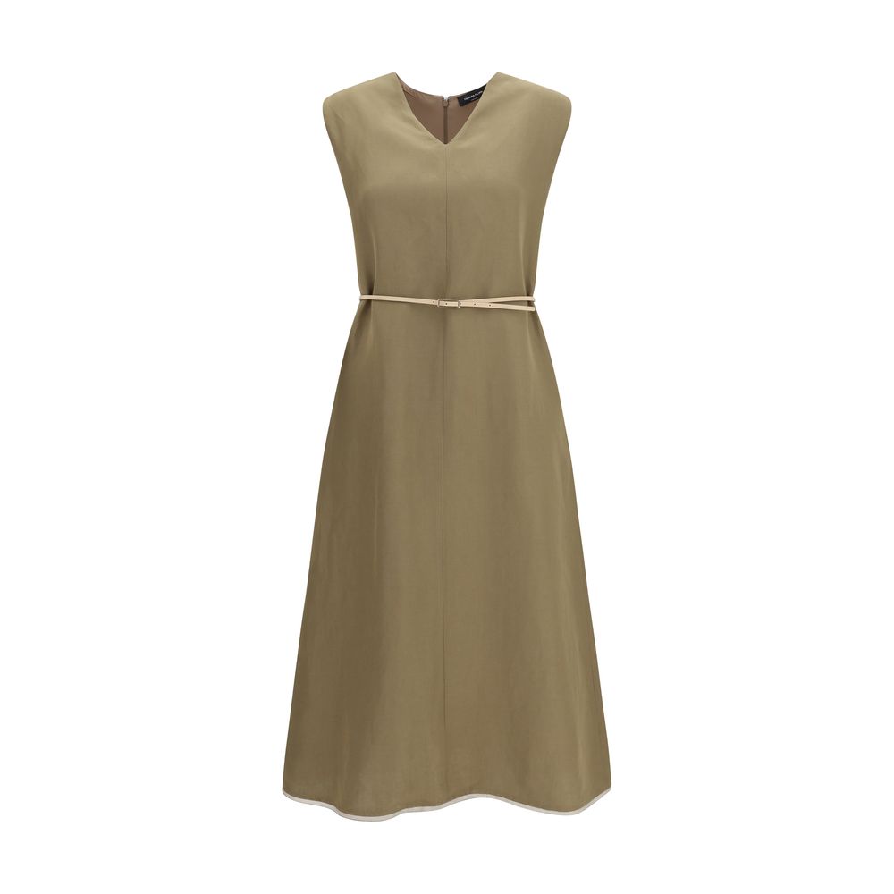 Fabiana Filippi Bicolor Polyamide Long Dress
