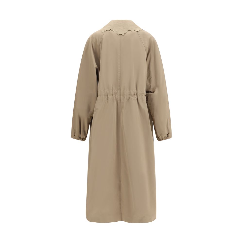 Fabiana Filippi Beige Polyester Coat