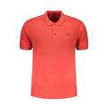 Gianmarco Venturi Rotes Poloshirt aus Baumwolle