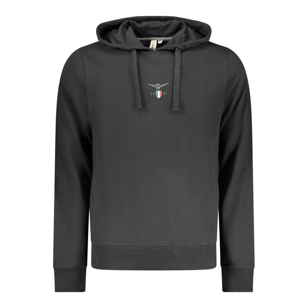 Accademia Militare Black Cotton Mens Sweatshirt