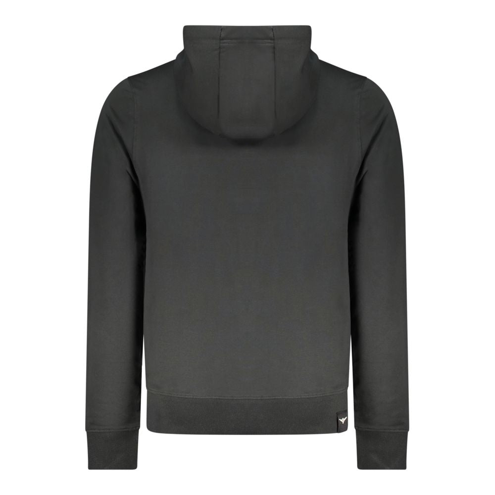 Accademia Militare Black Cotton Mens Sweatshirt