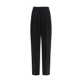 Max Mara Black Linen Casual Pants