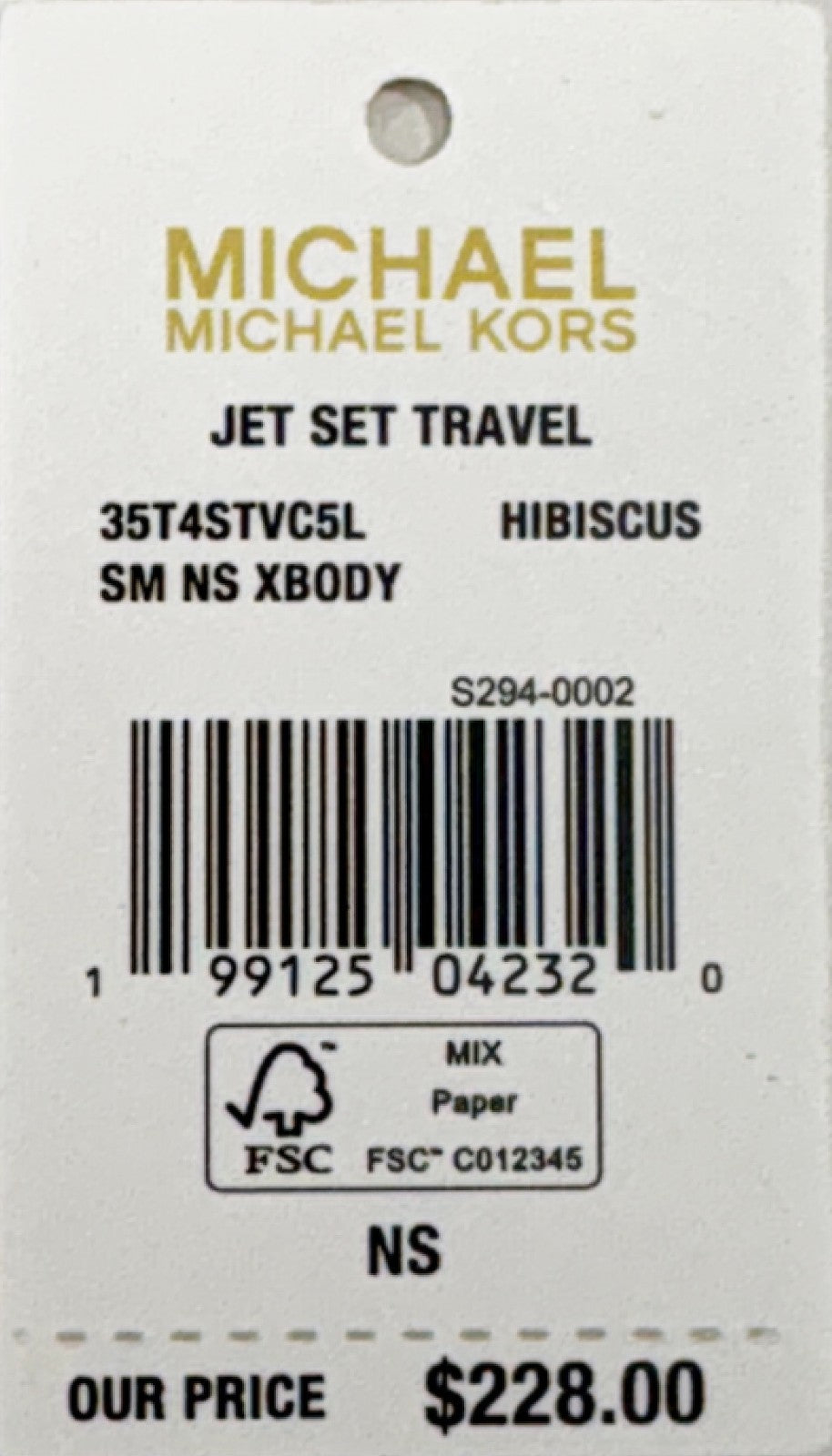 Michael Kors Jet Set Small North South Crossbody Bag