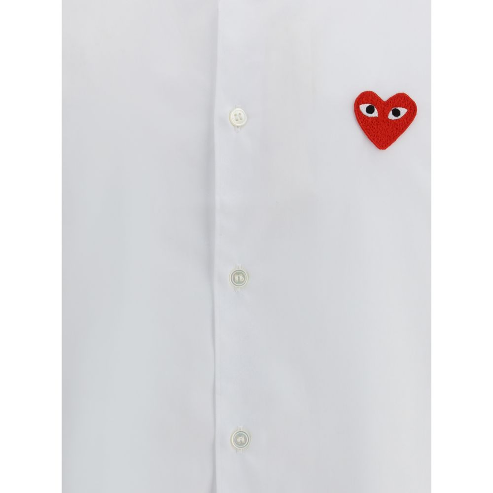 Comme Des Garçons Play White Cotton Shirt