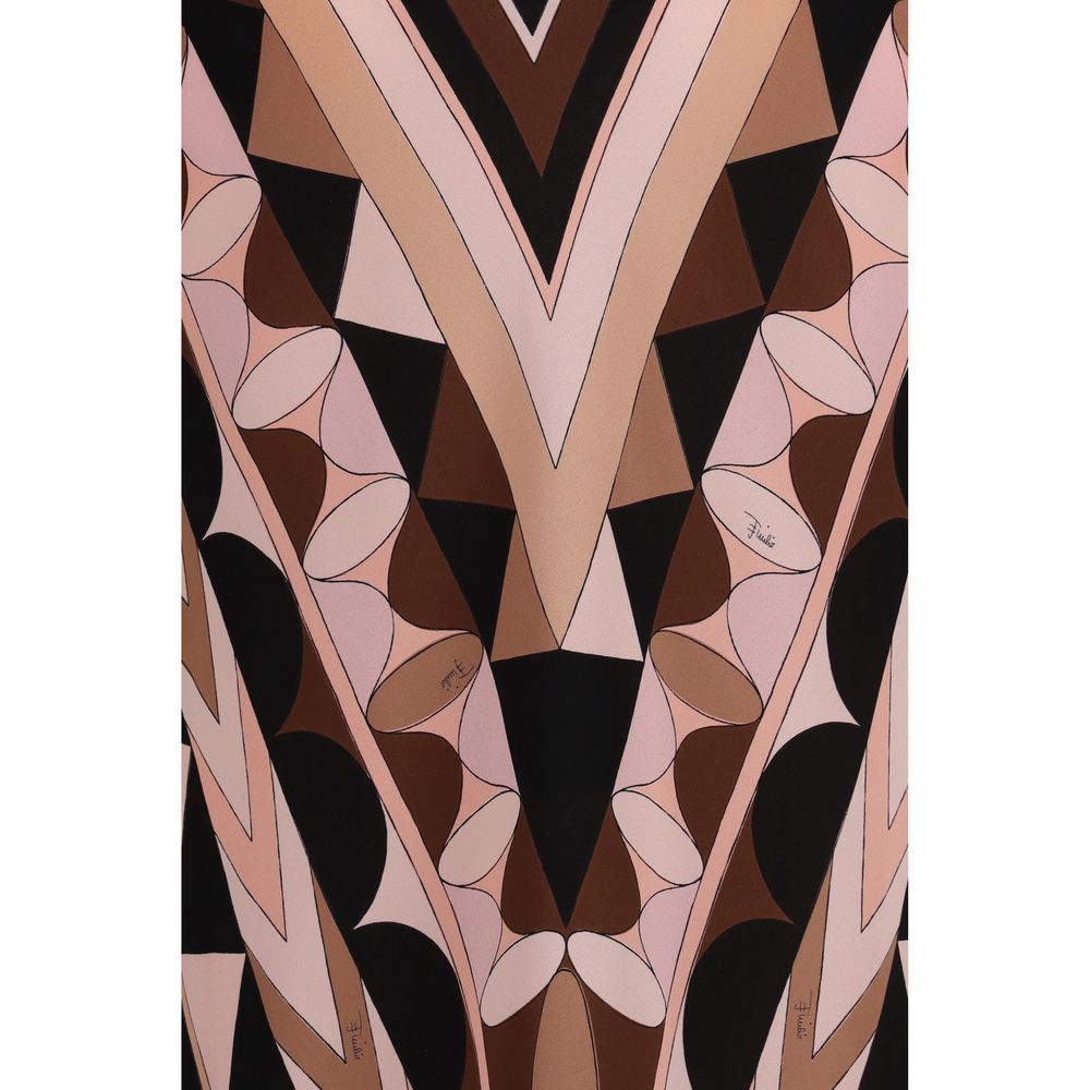 Emilio Pucci Multicolor Silk Long Dress