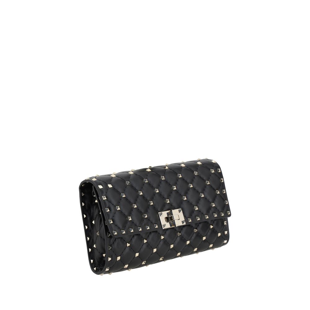 Valentino Garavani Black Lamb Ovis Aries Aries Shoulder Bag