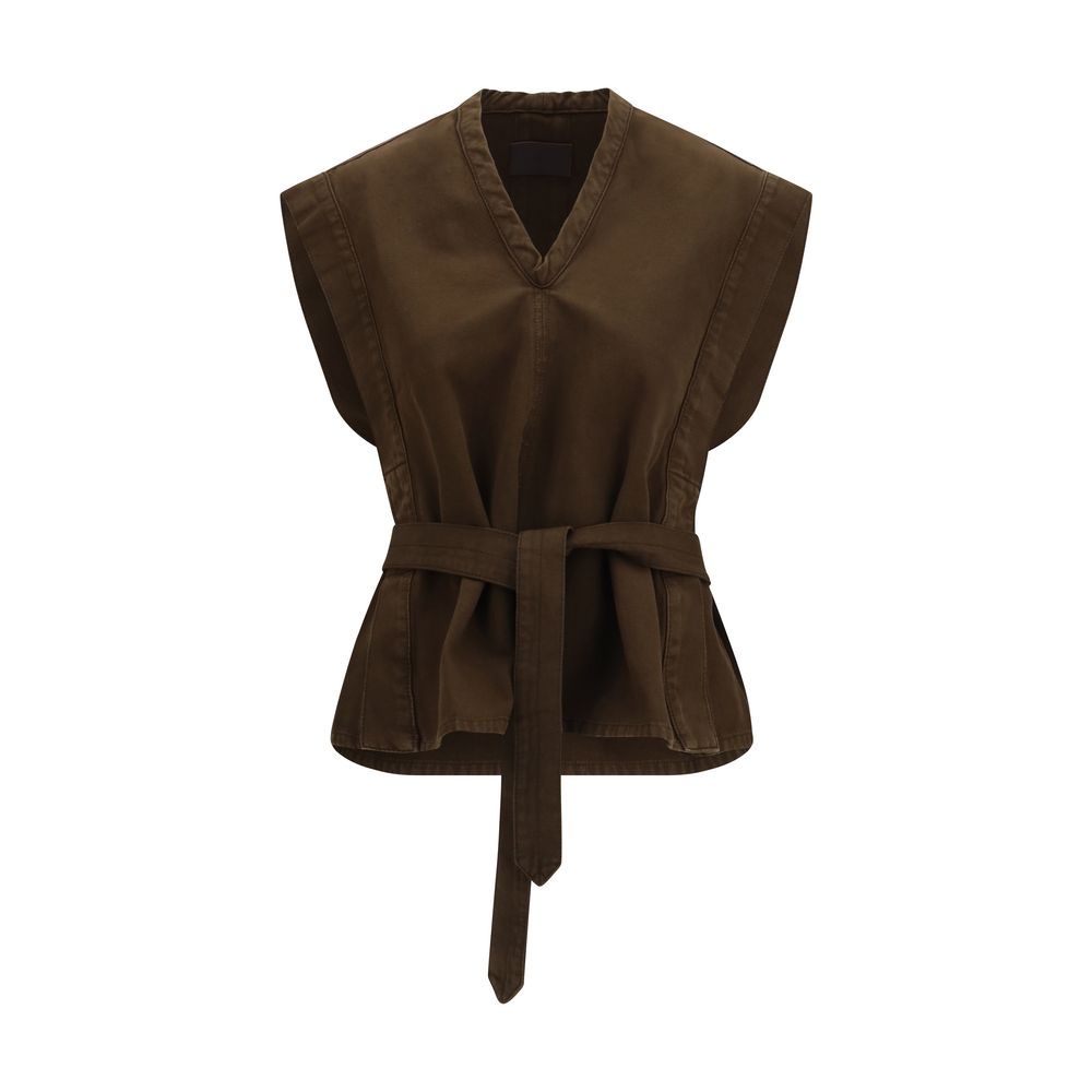 Lemaire Brown Cotton Shirt