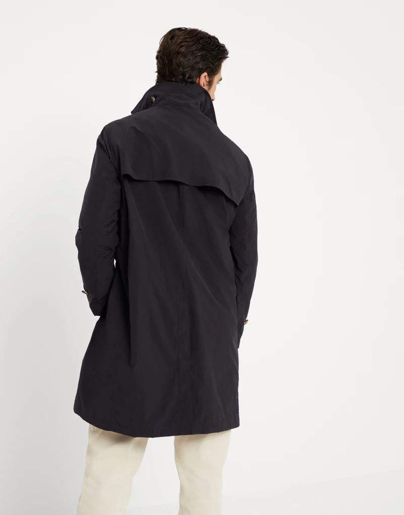 Brunello Cucinelli Blue Polyester Trench Coat