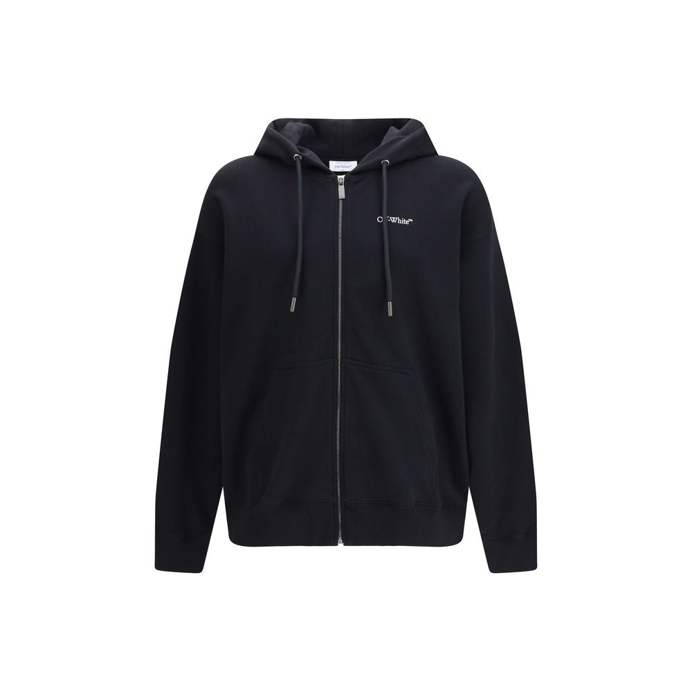 Off-White Black Cotton Sweatshirt