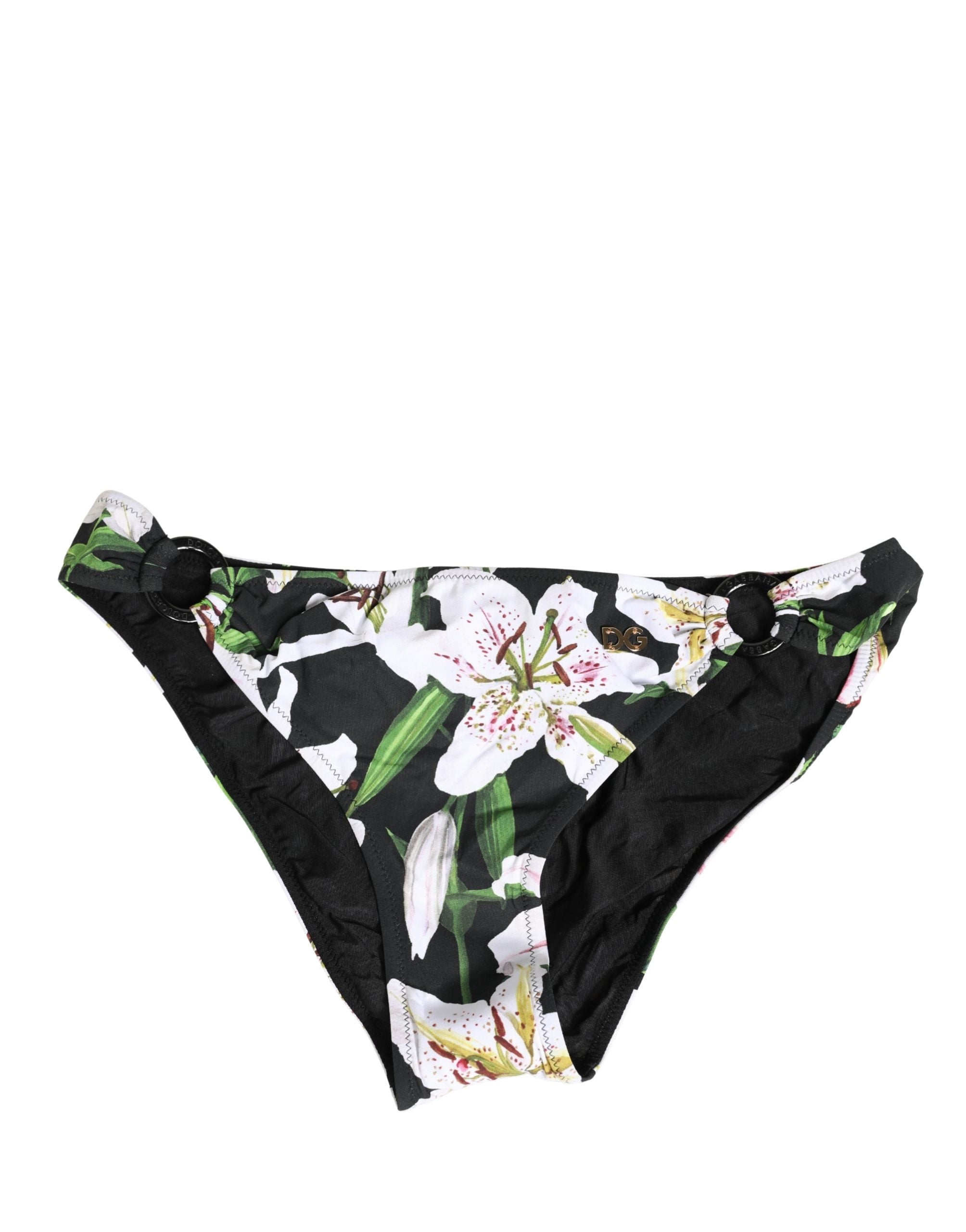 Dolce & Gabbana Multicolor Floral Silk Brief Panty Underwear