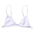 Dolce & Gabbana White Nylon Triangle Beachwear Bikini Top Swimwear