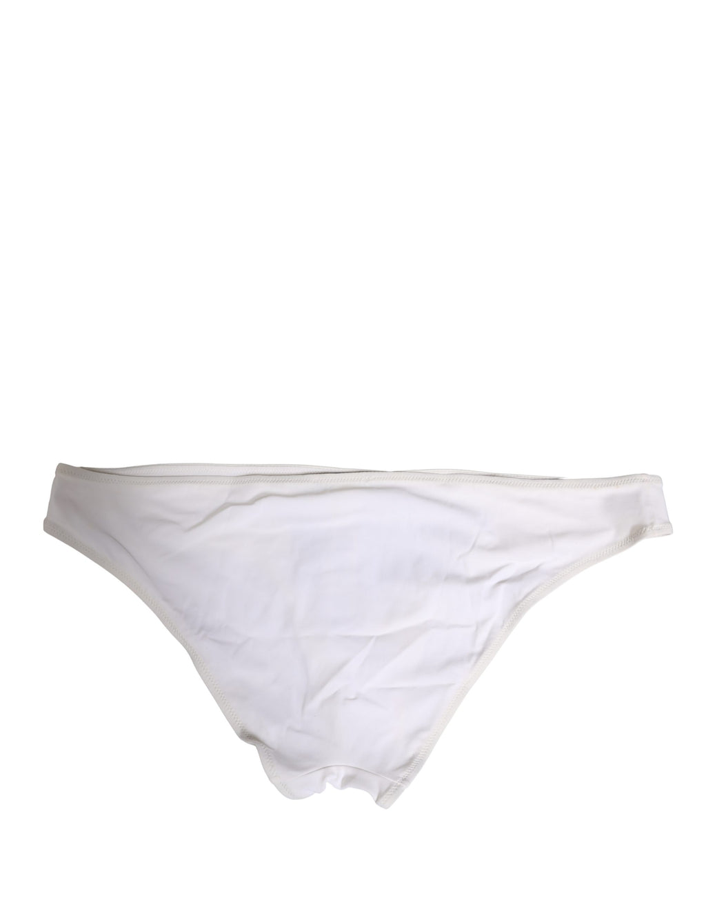 Dolce & Gabbana White DG Logo Plaque Bikini Bottom Underwear