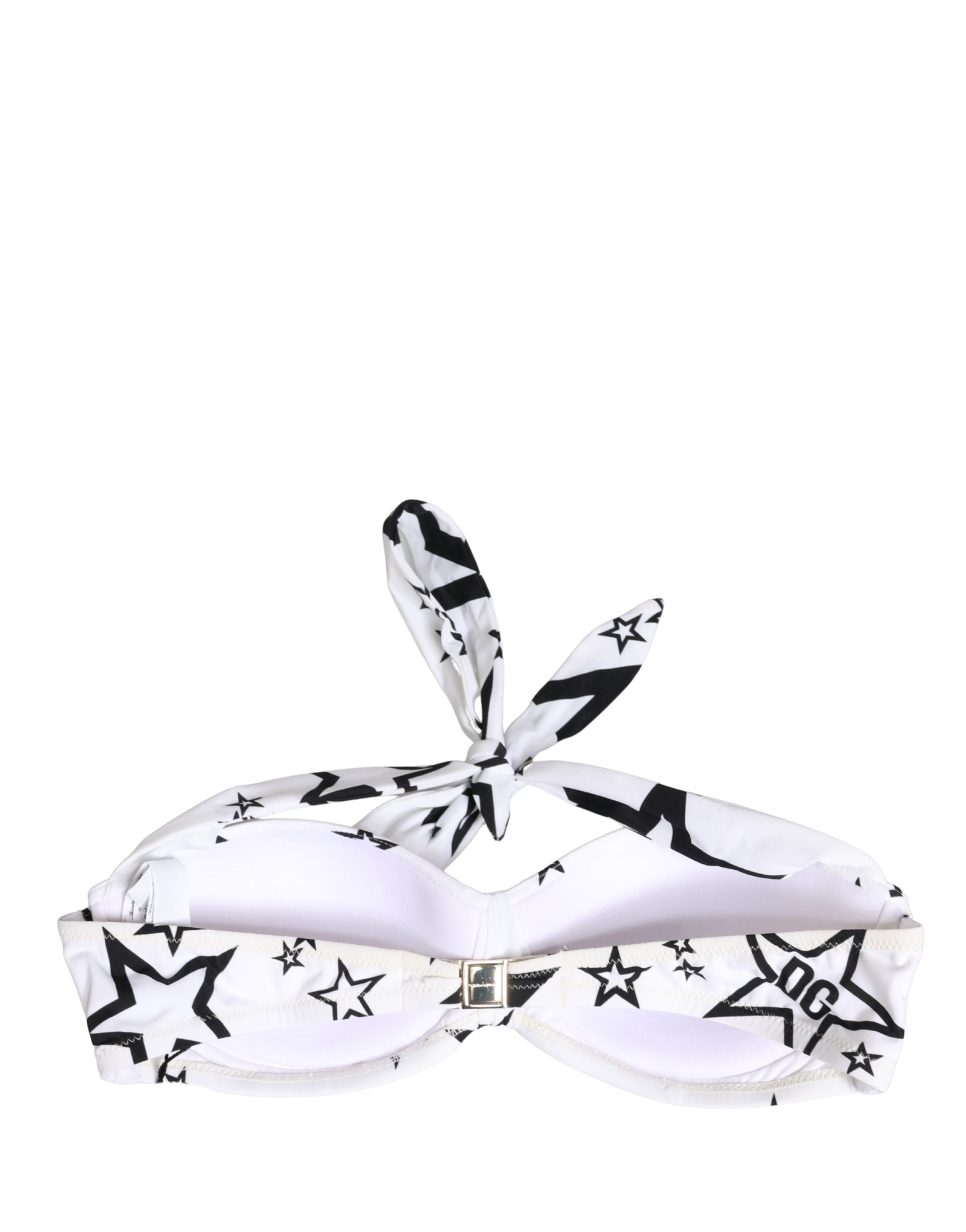 Dolce & Gabbana White Millennials Star Padded Bandeau Underwear