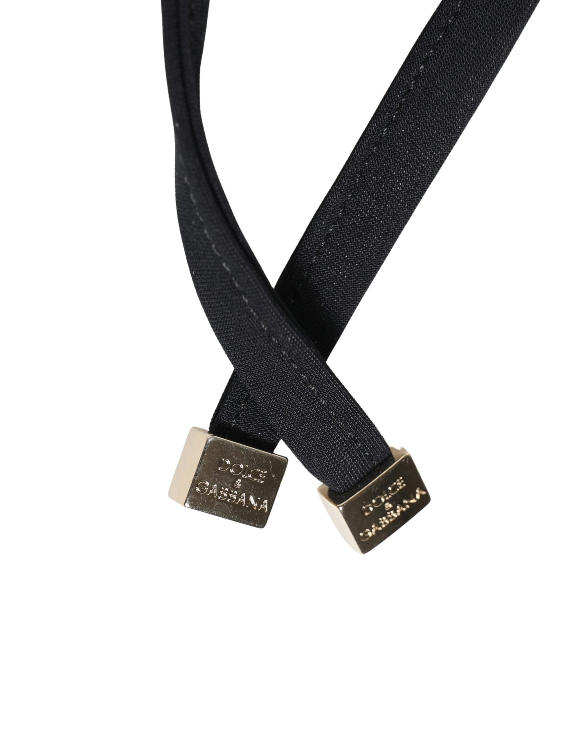 Dolce & Gabbana Black Tie-Side Bikini Bottom Swimsuit Swimwear